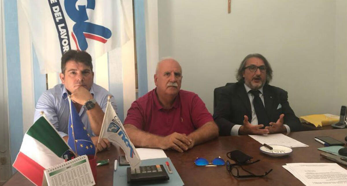 "Garanzie occupazionali da Eni anche dopo la green", l'Ugl: "Servono certezze sulla Ghelas" - Andrea Alario, Michele Polizzi e Giuseppe Messina