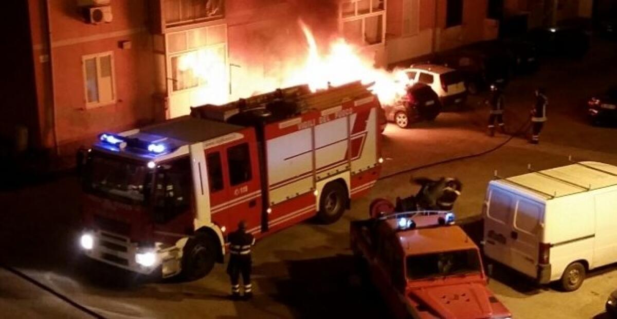 Bruciata nella notte la Jeep di imprenditore edile di 45 anni - Immagine repertorio