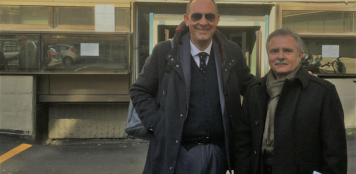 Richieste estorsive da una collega, l'antiracket con l'avvocato che ha denunciato - L'avvocato Giuseppe Panebianco e Renzo Caponetti dell'associazione antiracket "Gaetano Giiordano"