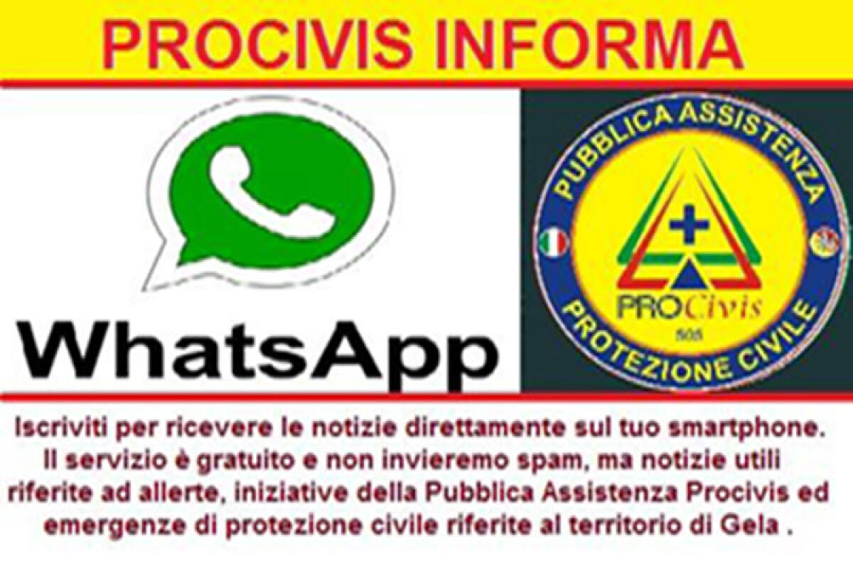 La "ProCivis Informa" le comunicazioni della sezione locale sul tuo telefonino - 