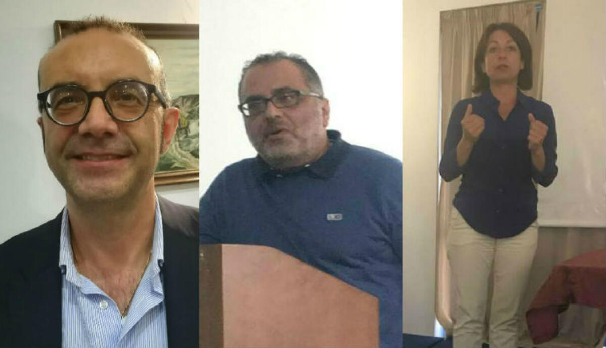 Le scelte nella Cgil provinciale, Lombardo alla Fisac, Randazzo per la Flai e Moncada alla Fp - Michele Lombardo, Peppe Randazzo e Rosanna Moncada