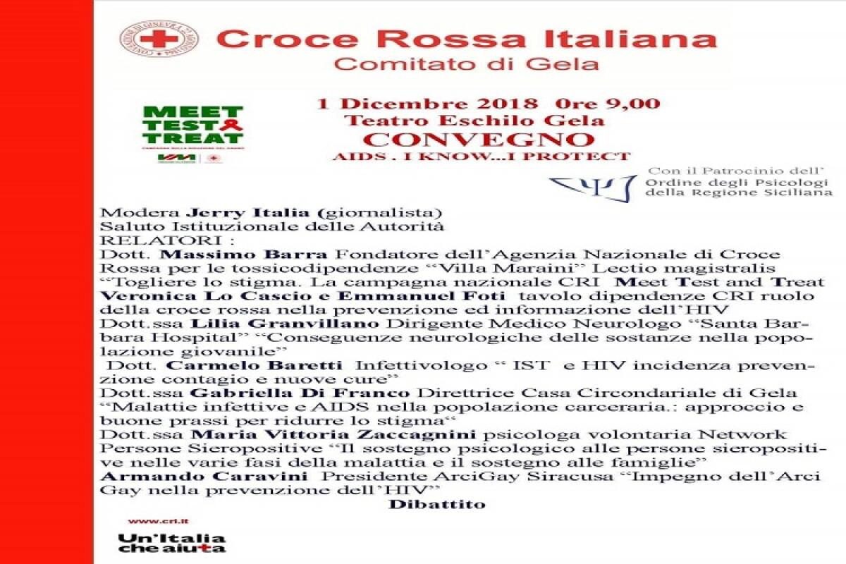 Convegno sull’AIDS organizzato dalla Croce Rossa - 
