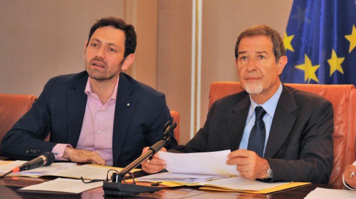 Lo scacchiere delle nomine alla sanità, Caltagirone è il nuovo manager dell'Asp di Caltanissetta - Musumeci e l'assessore regionale alla sanità Ruggero Razza