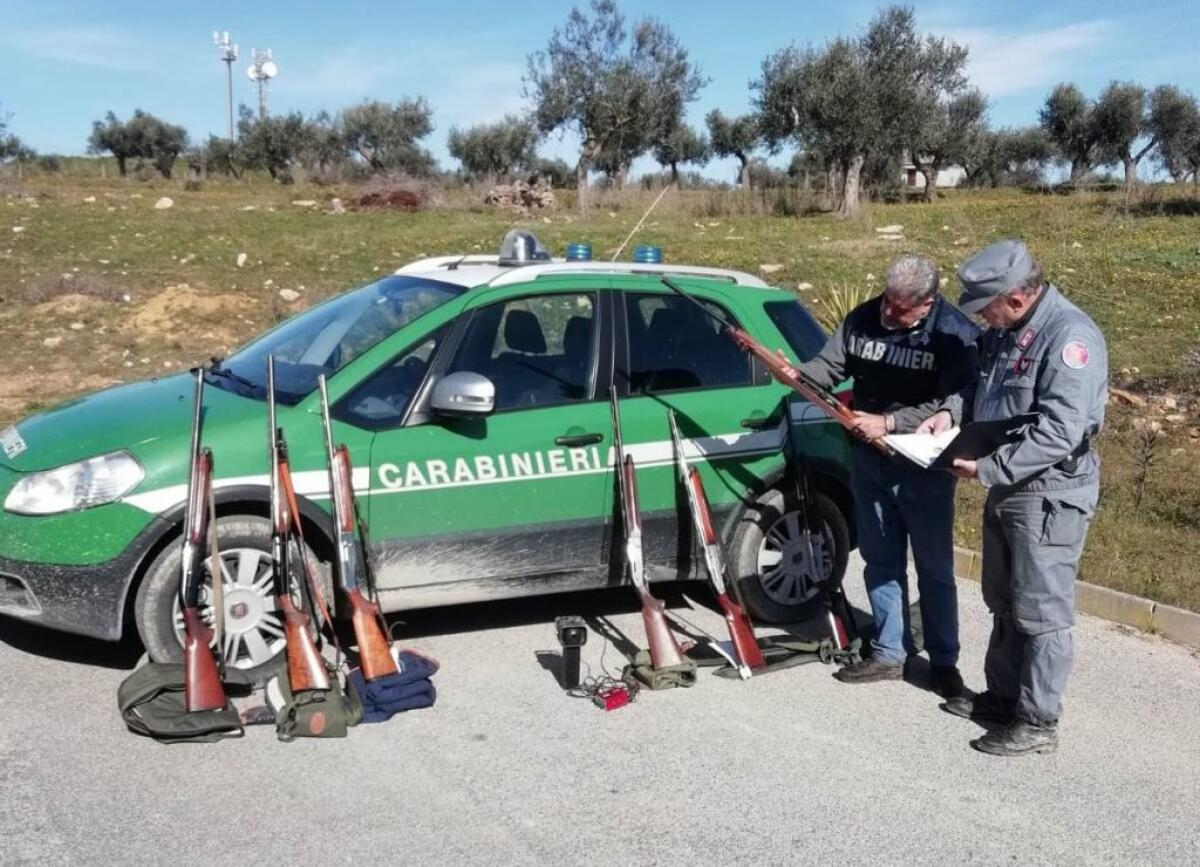 Cacciavano all'interno di un sito protetto da Natura 2000, denunciati sette bracconieri - 