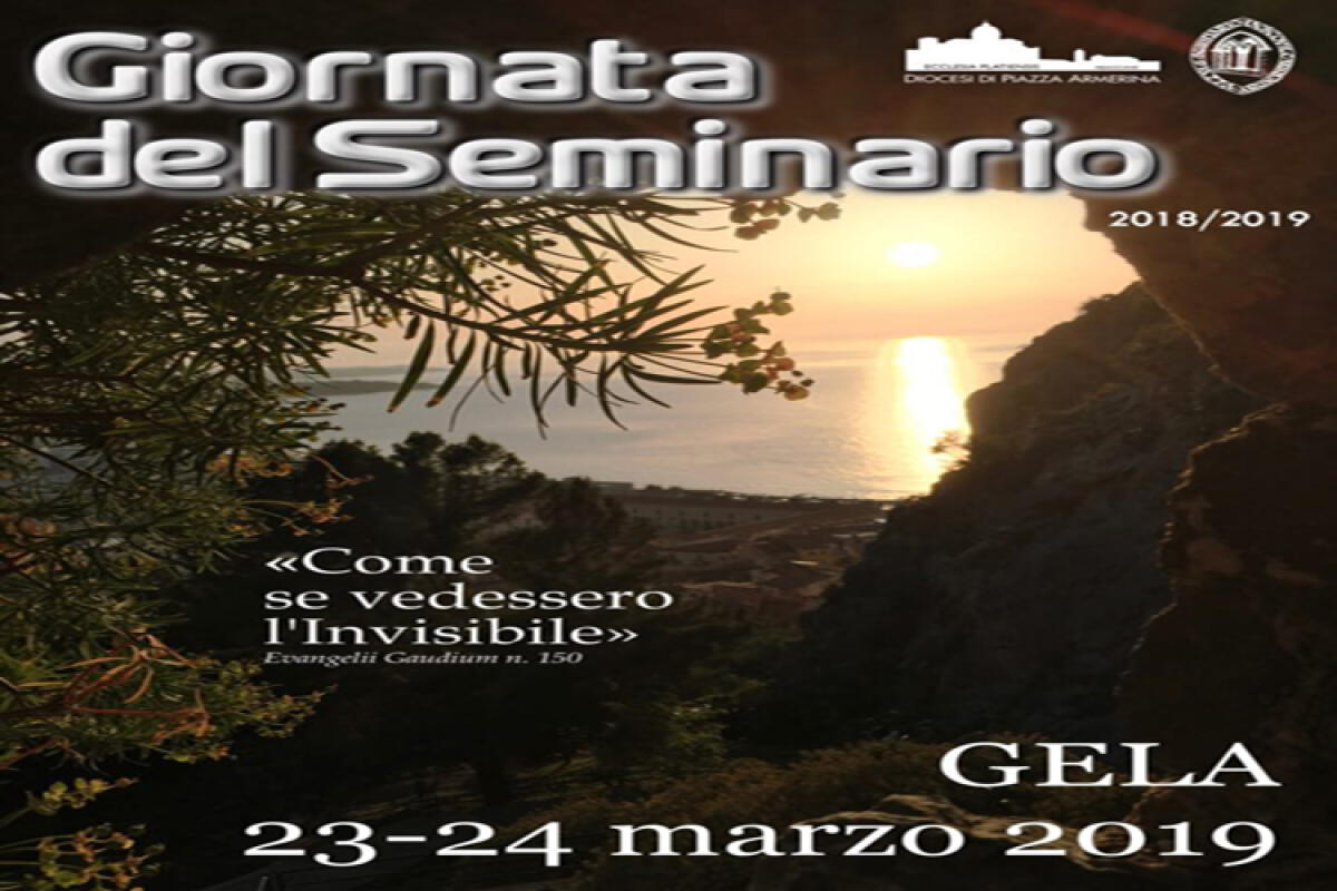 Giornata del seminario , sabato 23 e domenica 24 marzo - 
