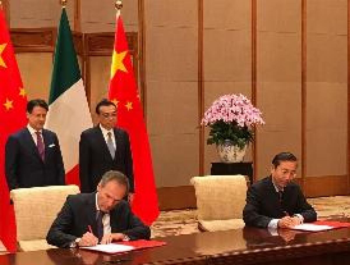 ITALGAS: PROTOCOLLO INTESA IN CINA CON SGCC PER DISTRIBUZIONE GAS - 