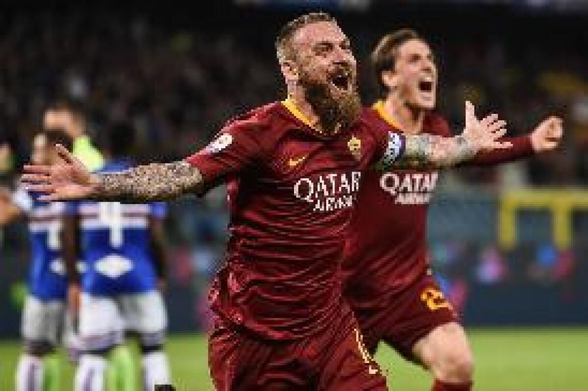CALCIO: SERIE A. ROMA BATTE SAMPDORIA 1-0, DECIDE DE ROSSI - 
