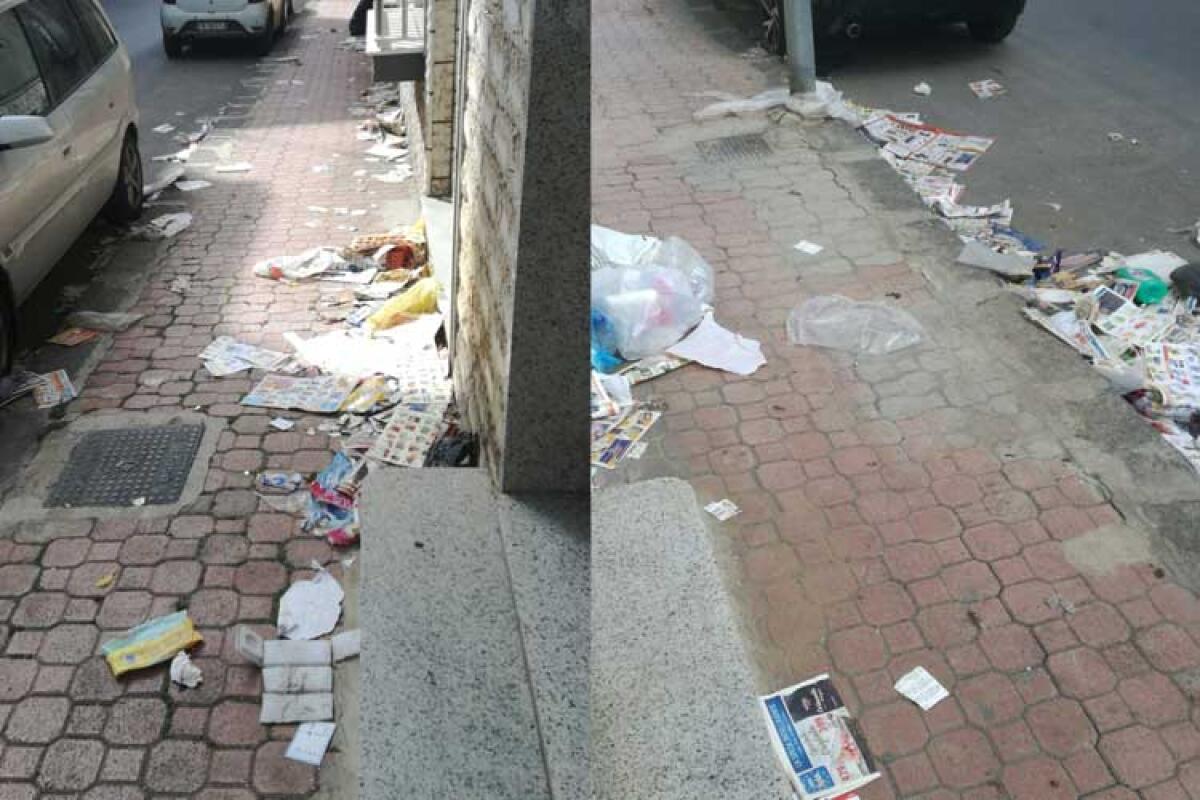 Sporcizia e degrado tra disservizi Tekra e cattiva comunicazione istituzionale - Fotografie di disagi in via Crispi scattata da un nostro lettore.