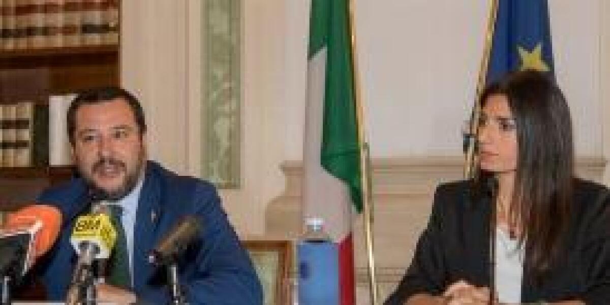 ROMA: SCONTRO SALVINI- RAGGI SULLA GESTIONE DELLA CAPITALE - 