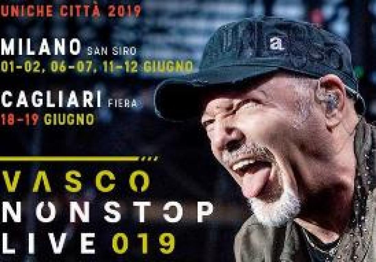 MUSICA:VASCO NON STOP LIVE,OLTRE 300MILA BIGLIETTI PER 6 DATE A MILANO -
