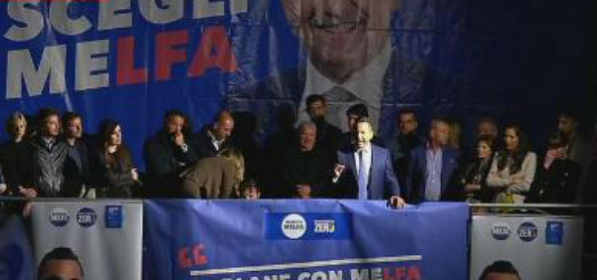 "Città ha bisogno di un sindaco-imprenditore", Melfa: "Inconsistenza politica l'ha resa terremotata" - L'imprenditore ha chiuso la sequenza dei comizi pubblici