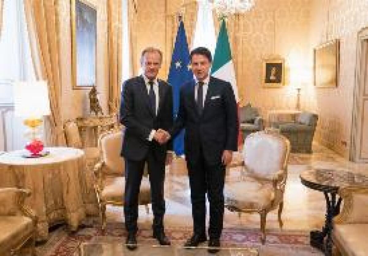 CONTE INCONTRA TUSK "RUOLO PRIMARIO ITALIA PER NOMINE UE" - 