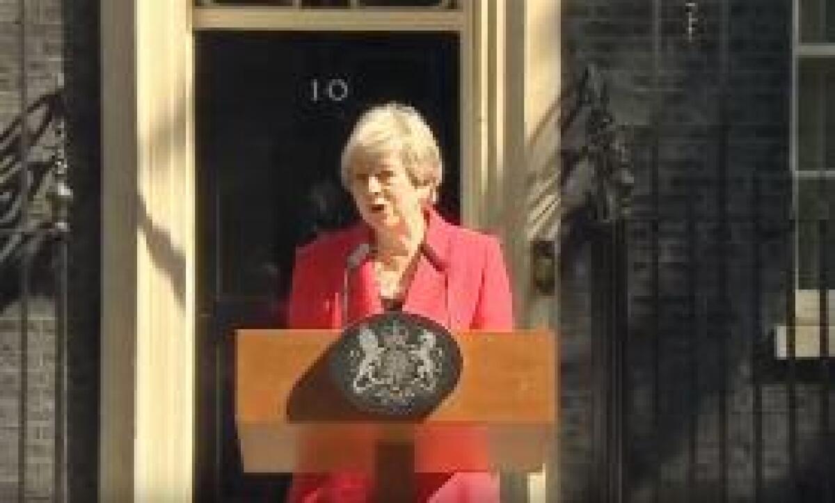 THERESA MAY RASSEGNA DIMISSIONI, "LASCIO IL 7 GIUGNO" - 