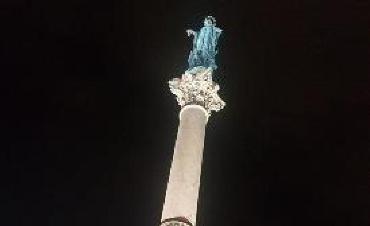 ROMA, NUOVA ILLUMINAZIONE PER LA COLONNA DELL'IMMACOLATA - 
