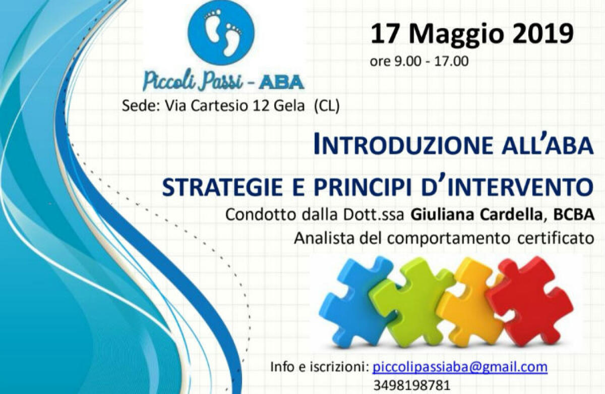 Metodo Aba e autismo, in città un workshop dell'analista Giuliana Cardella -