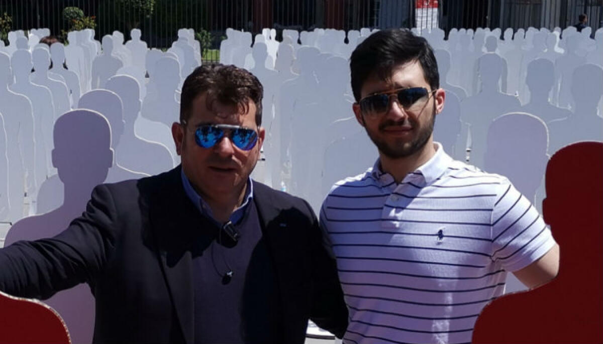 L'Ugl apre ai giovani, il nuovo gruppo guidato da Cacciatore: Alario, "pronto a collaborare" - Il segretario confederale Alario e Cacciatore che guida i giovani del'Ugl