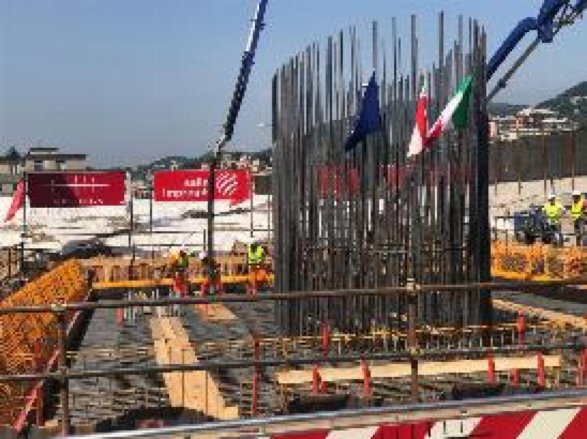 GETTO PRIMA FONDAZIONE PONTE GENOVA, SALINI "PIETRA MILIARE" - 