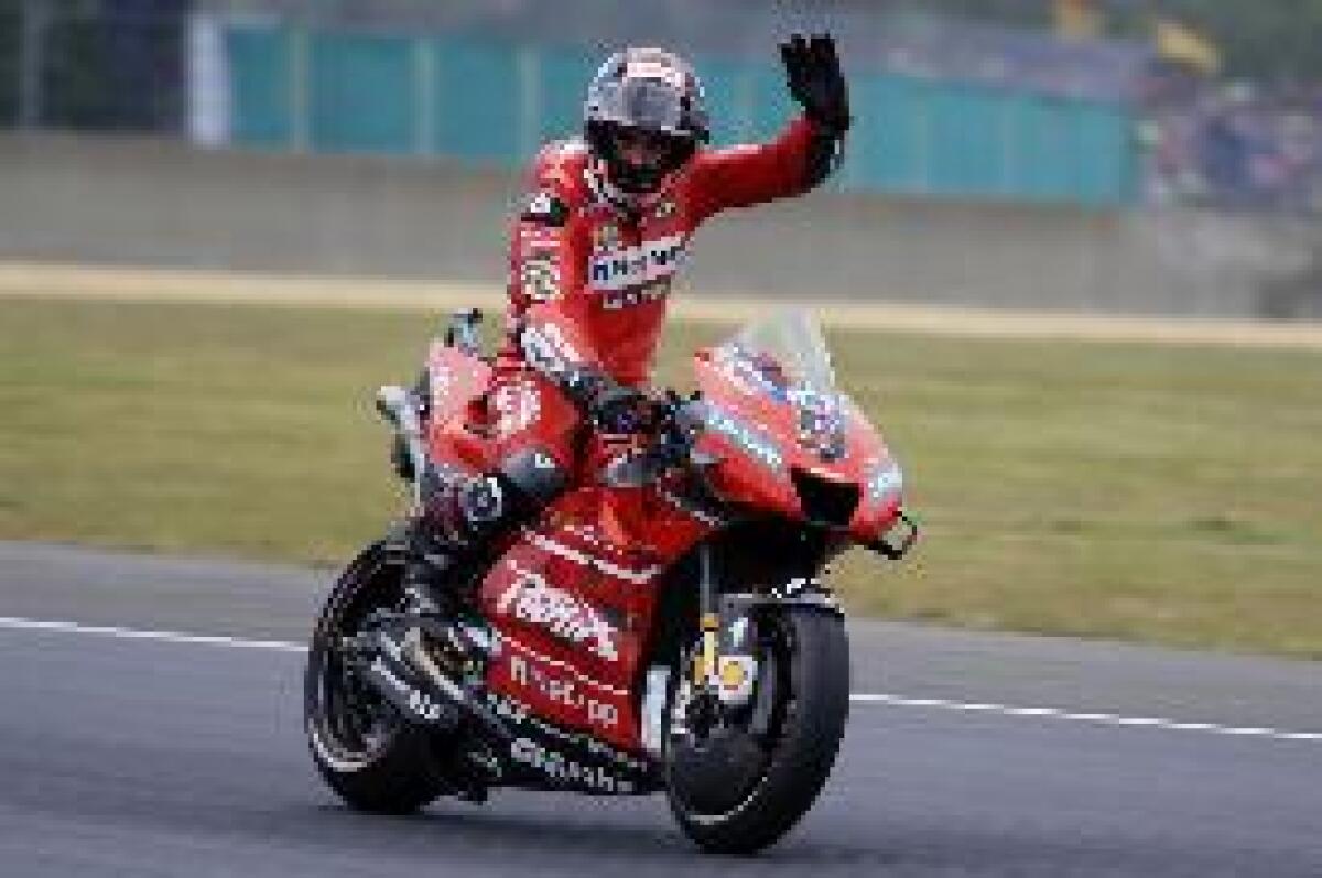 MOTOMONDIALE: GP ITALIA. PETRUCCI VITTORIA DA URLO, ROSSI DELUDE -