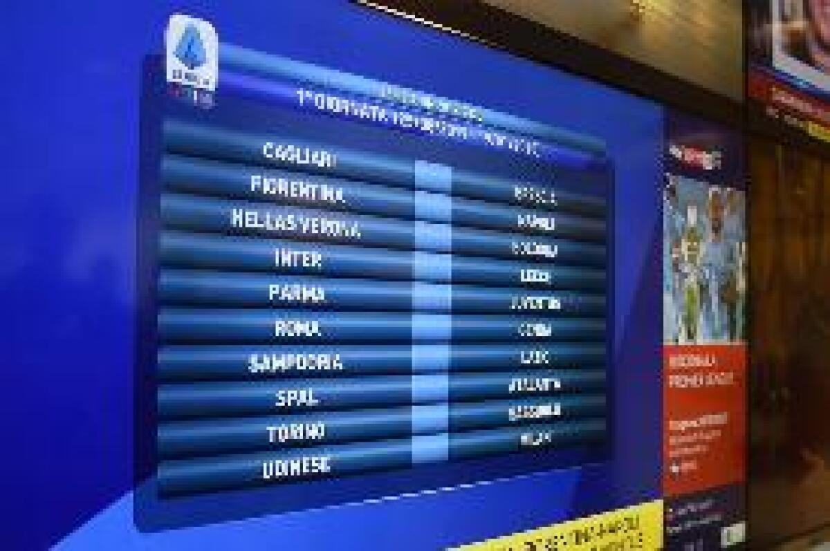ECCO IL CALENDARIO DELLA SERIE A, PRIMI BIG MATCH ALLA 2^ GIORNATA - 