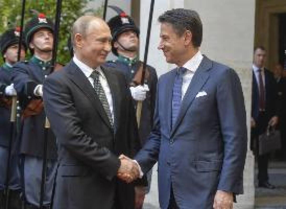 PUTIN IN VISITA A ROMA, INCONTRI CON IL PAPA, MATTARELLA E CONTE - 