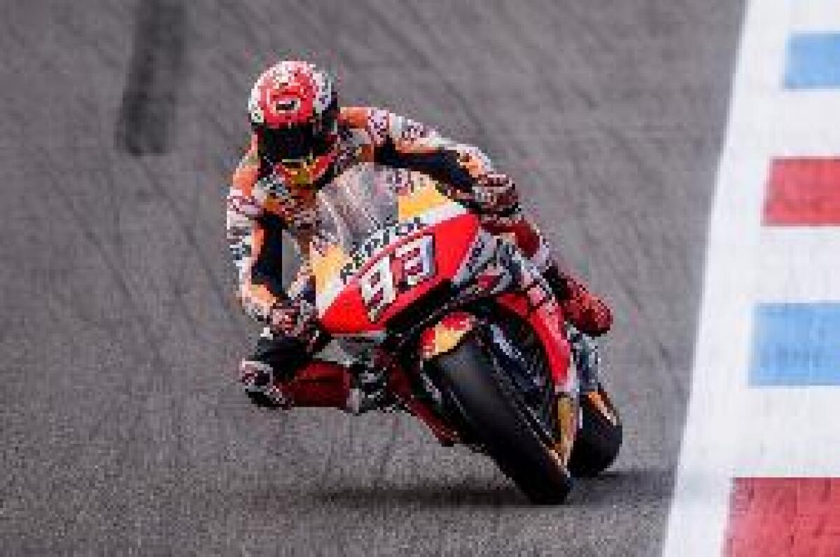 MARQUEZ POLE CON RECORD IN GERMANIA, ROSSI PARTIRA' 11° - 