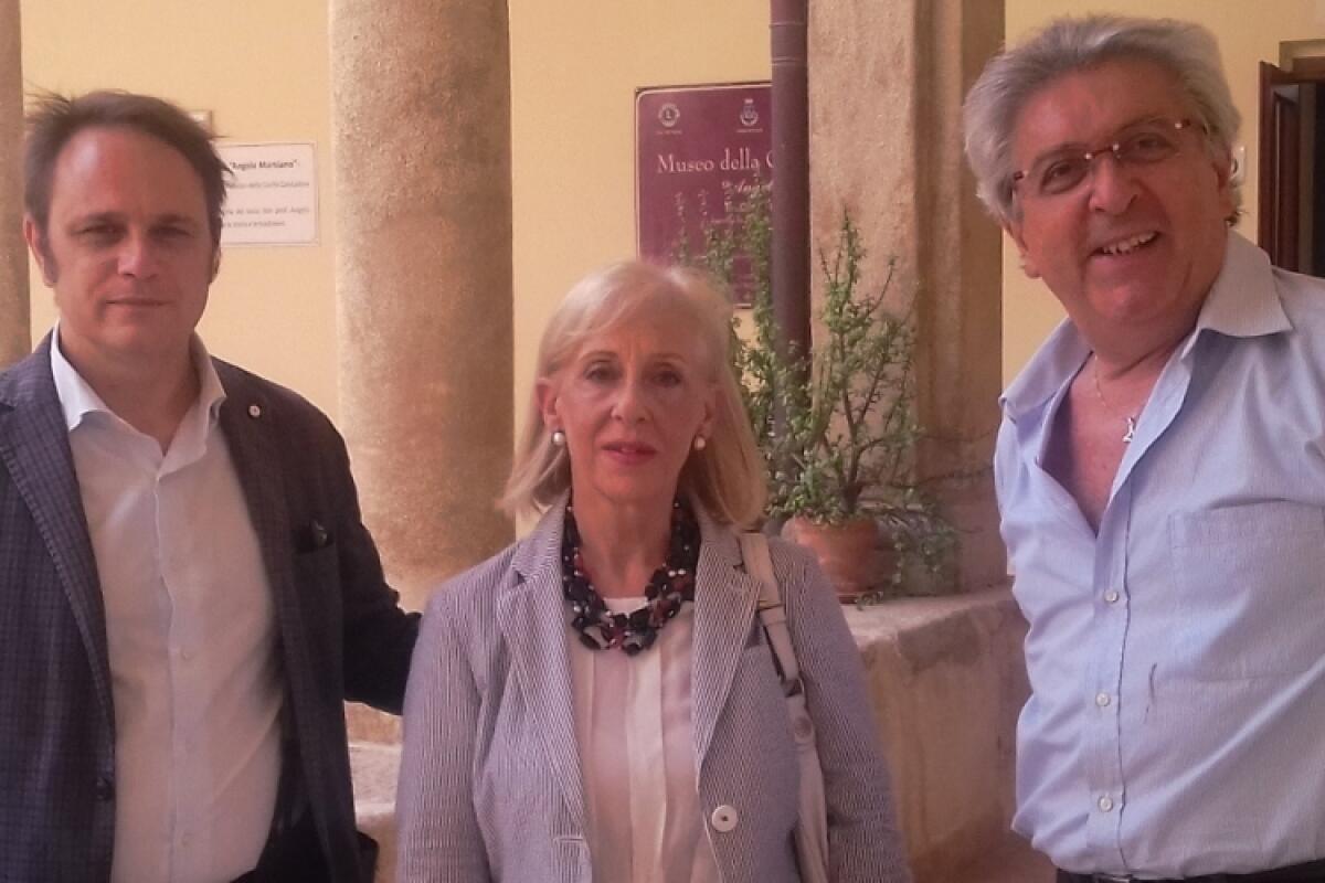La neo Soprintendente Daniela Vullo in visita al museo civico di Niscemi - 