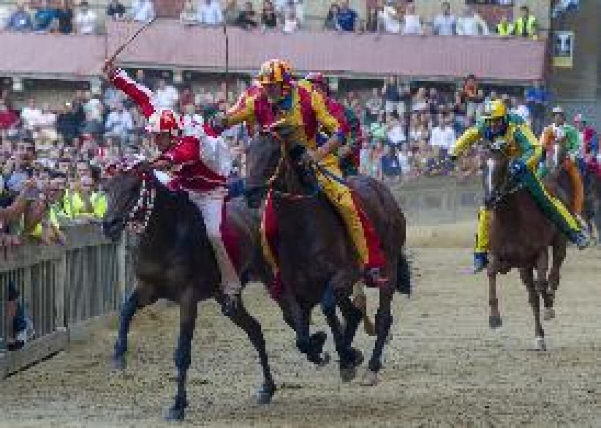 LA SELVA VINCE IL PALIO DELL'ASSUNTA A SIENA CON IL CAVALLO SCOSSO -