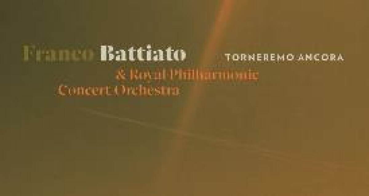 "TORNEREMO ANCORA" E' IL NUOVO ALBUM DI FRANCO BATTIATO - 