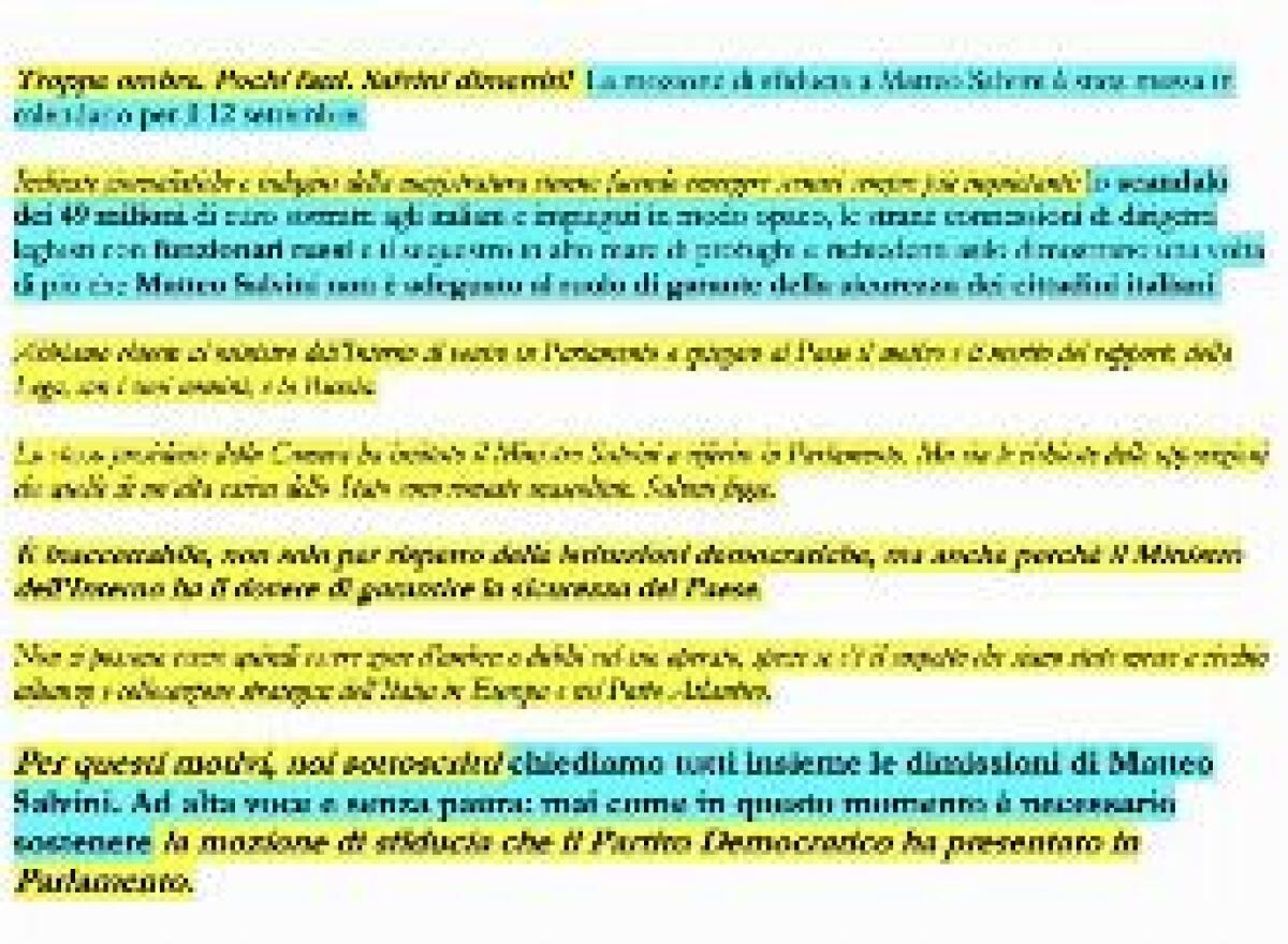 IL PD LITIGA SULLE PETIZIONI ANTI-SALVINI, CALENDA "UNIAMOLE" - 