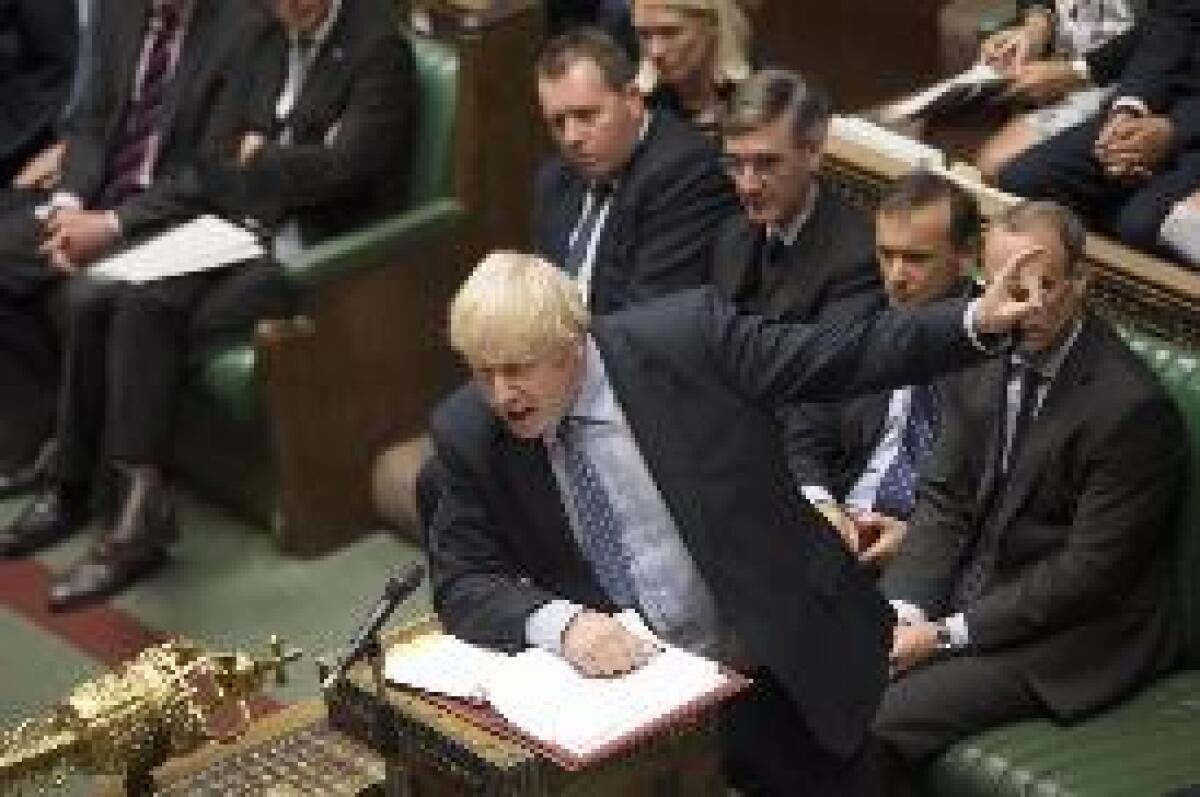 JOHNSON "BREXIT IL 31 OTTOBRE CON O SENZA ACCORDO" - 