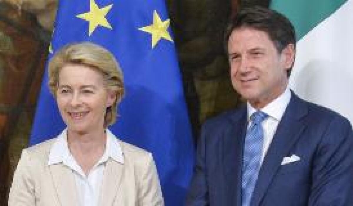 UE, CONTE INCONTRA VON DER LEYEN A BRUXELLES - 