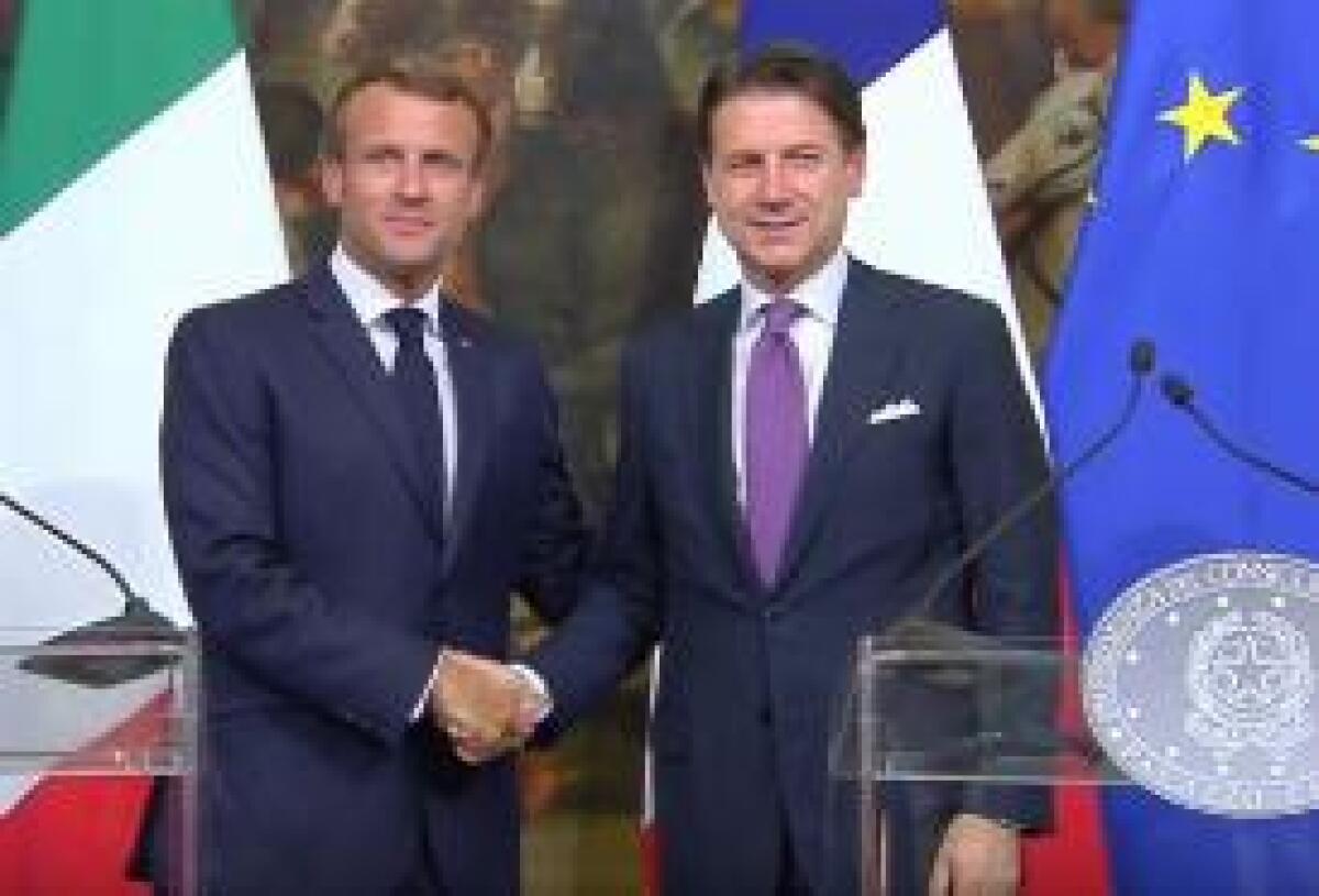 CONTE INCONTRA MACRON "INSIEME PER IL RILANCIO DELL'EUROPA" - 