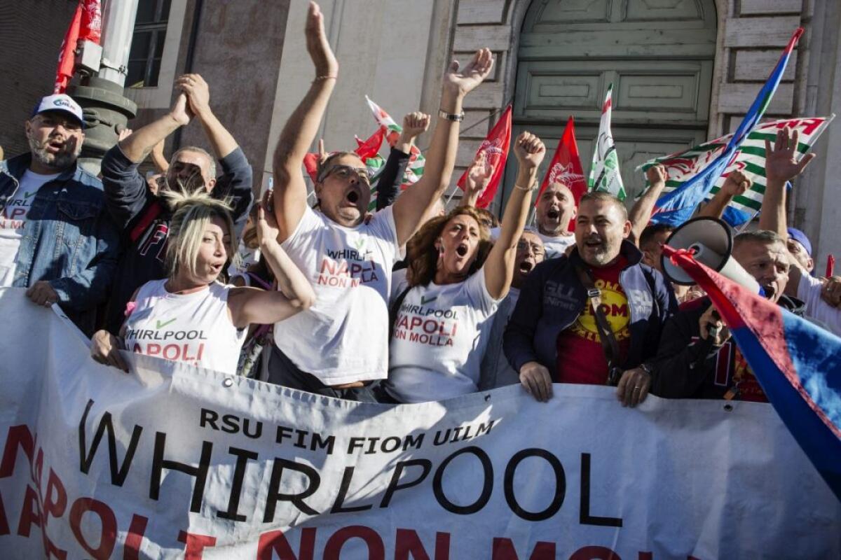 WHIRLPOOL, IL 31 OTTOBRE SCIOPERO GENERALE A NAPOLI -