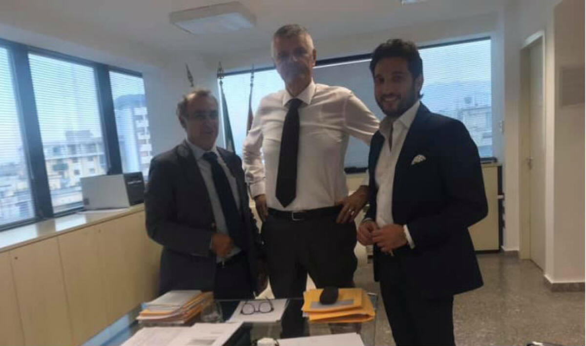 I privati nel ciclo rifiuti, Pierobon apre al project financing: Incardona, "potrebbe essere anche Eni" - Incardona e Scichilone hanno nuovamente incontrato Pierobon