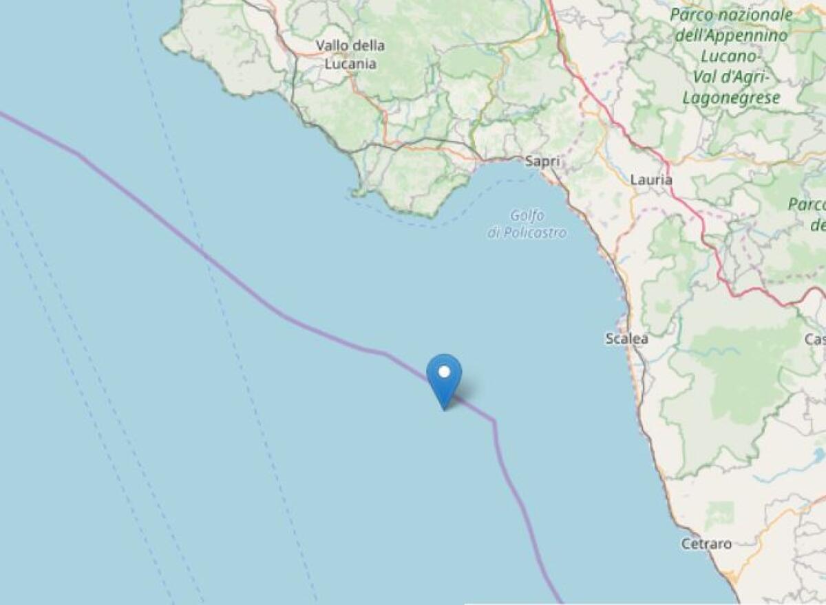 TRE SCOSSE DI TERREMOTO AL LARGO DELLA CALABRIA, LA PIÙ FORTE DI 4.4 - 