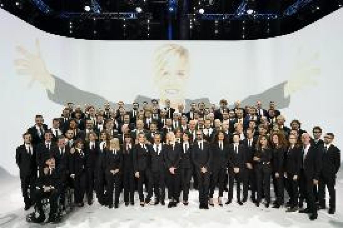 REUNION DI 100 "IENE" IN STUDIO PER RICORDARE NADIA TOFFA - 