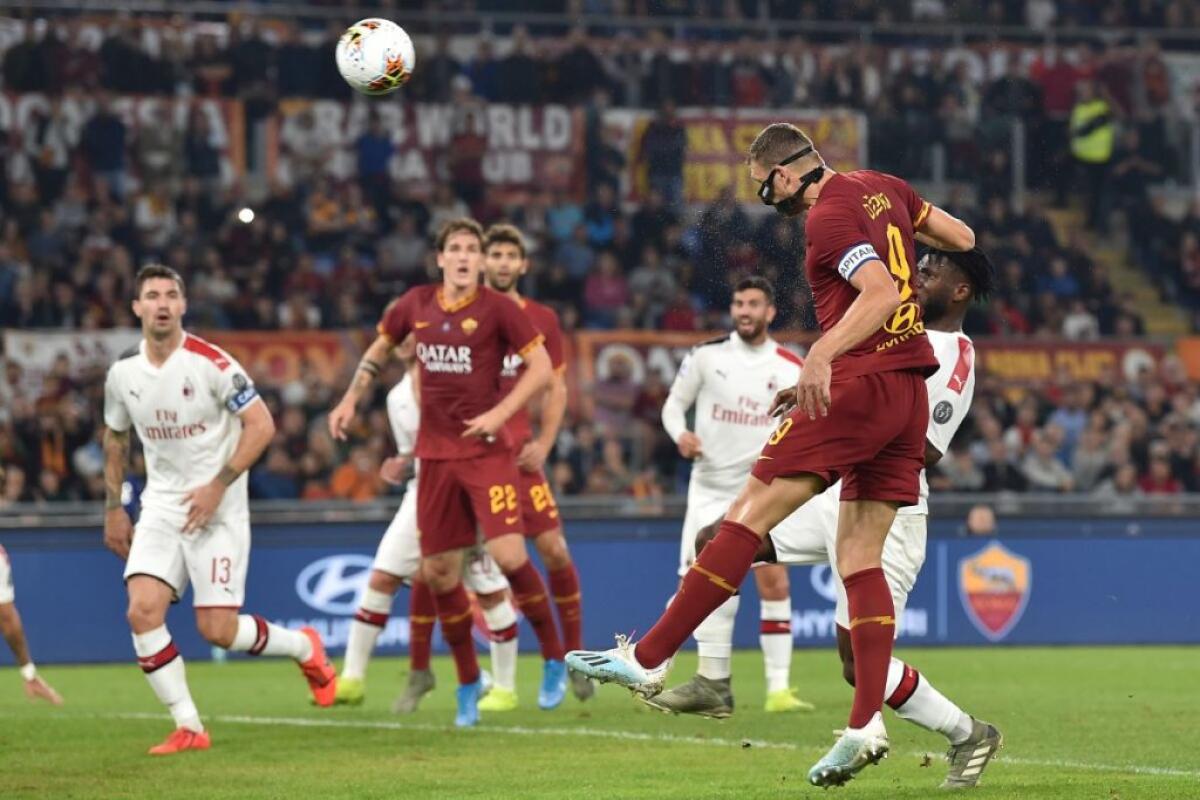 LA ROMA BATTE 2-1 IL MILAN, IN GOL DZEKO E ZANIOLO -