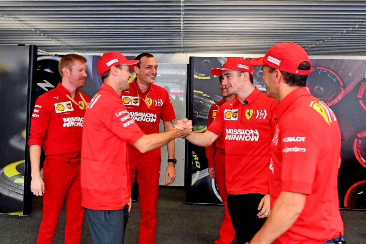 VETTEL-LECLERC, FERRARI DETTA LEGGE NELLE LIBERE DI INTERLAGOS - 