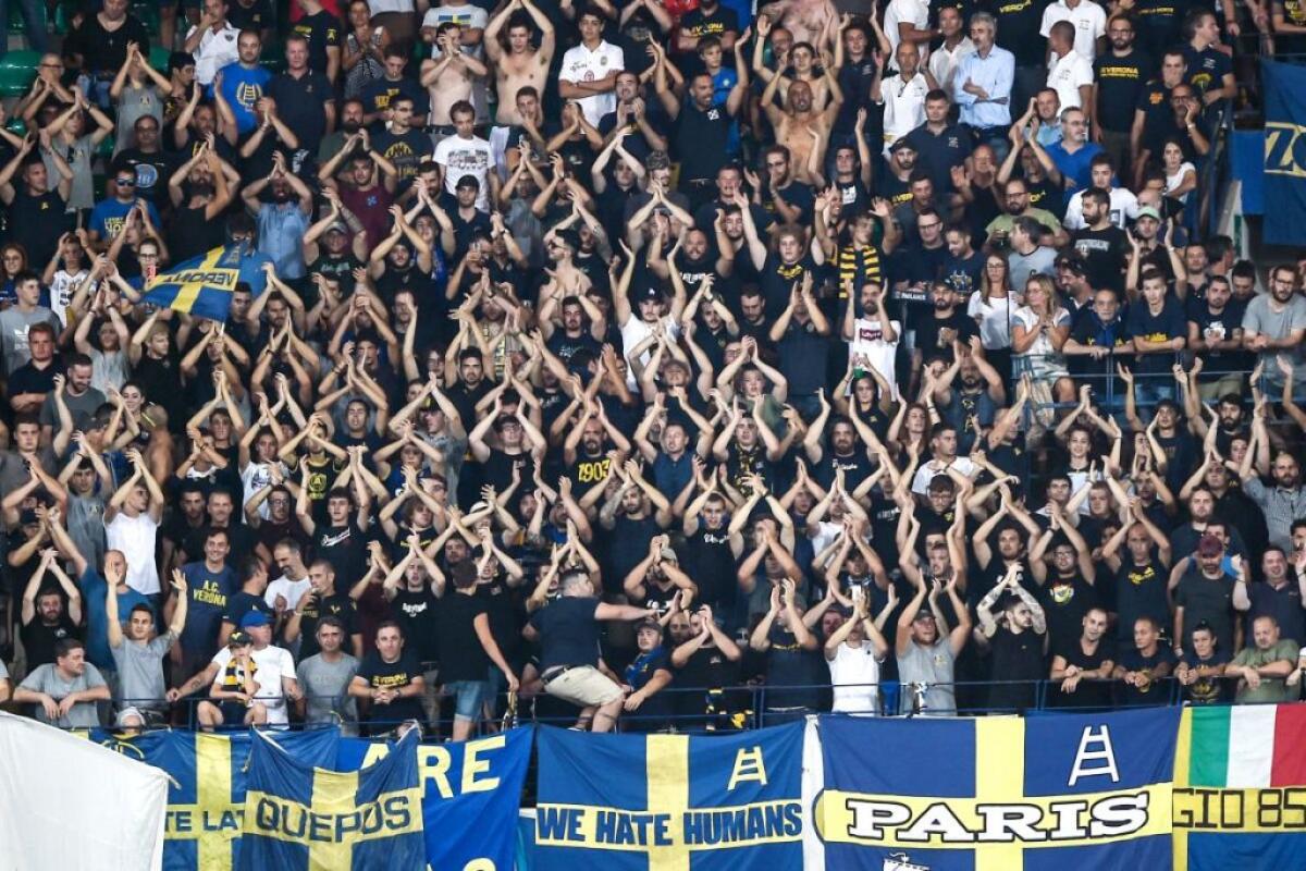 SETTORE BENTEGODI CHIUSO PER UN TURNO, ROMA MULTATA, 5 SQUALIFICATI - 