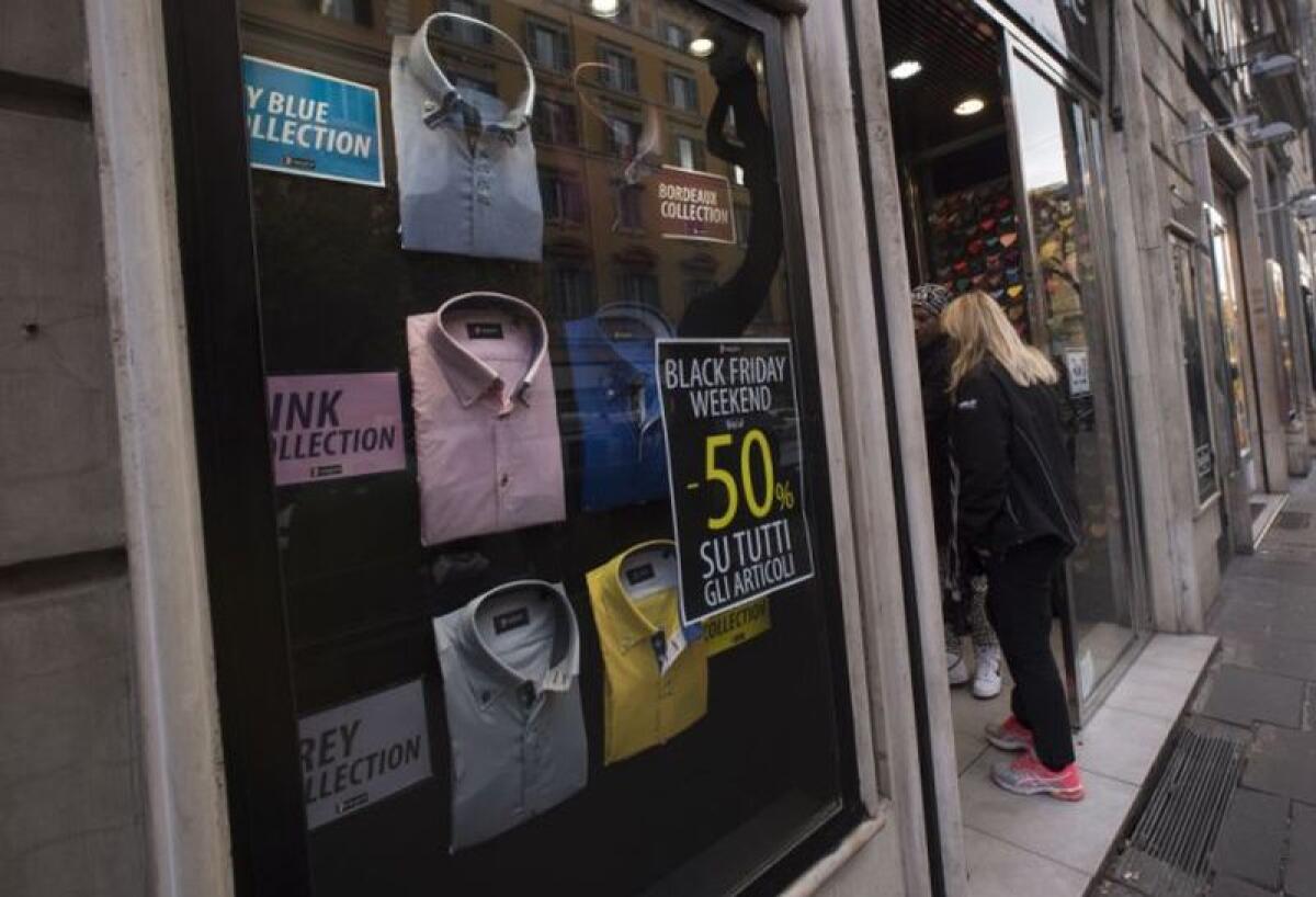 PER IL BLACK FRIDAY ITALIANI SPENDERANNO IN MEDIA 116 EURO -