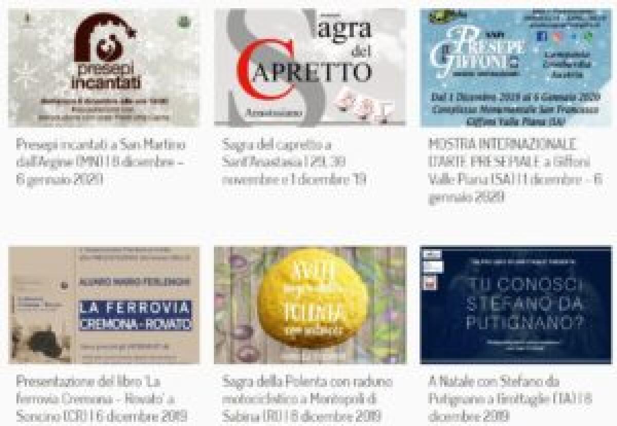 PRO LOCO, DA 20 MILA SAGRE E FIERE UNA RICCHEZZA DI 2,1 MILIARDI -