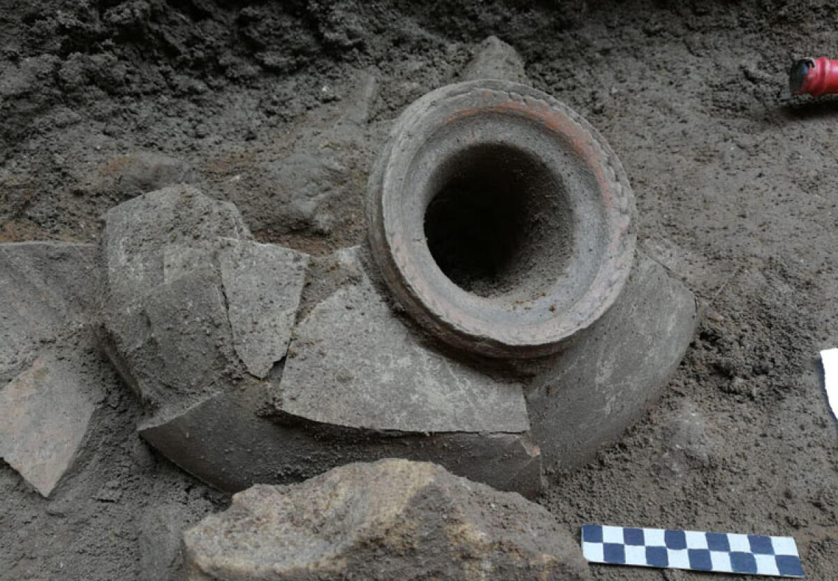 Un lembo di necropoli di età arcaica del VII secolo A.C. scoperta in via Di Bartolo -