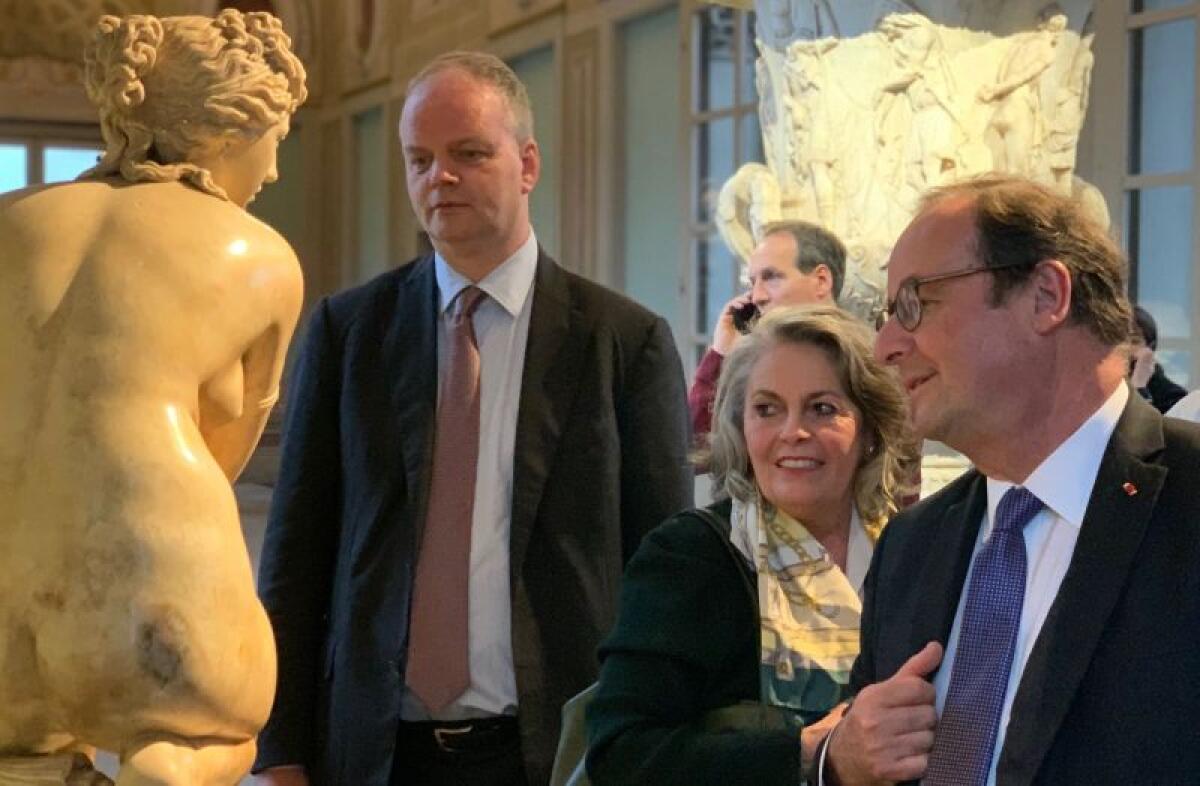 HOLLANDE IN VISITA AGLI UFFIZI - 