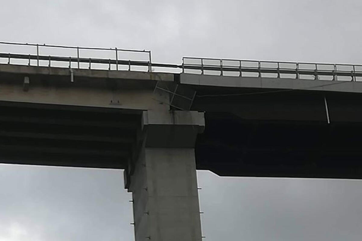 Ringhiera nel vuoto sulla SS 626, 10 anni fa il crollo lungo il viadotto "Geremia II" - Il cedimento di una ringhiera su uno dei viadotti che caratterizzano la ss626 nel tratto compreso tra Falconara e Butera.