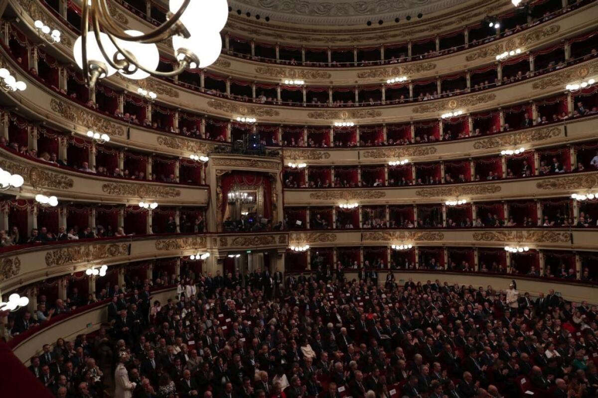 TOSCA INAUGURA LA STAGIONE DELLA SCALA A MILANO - 
