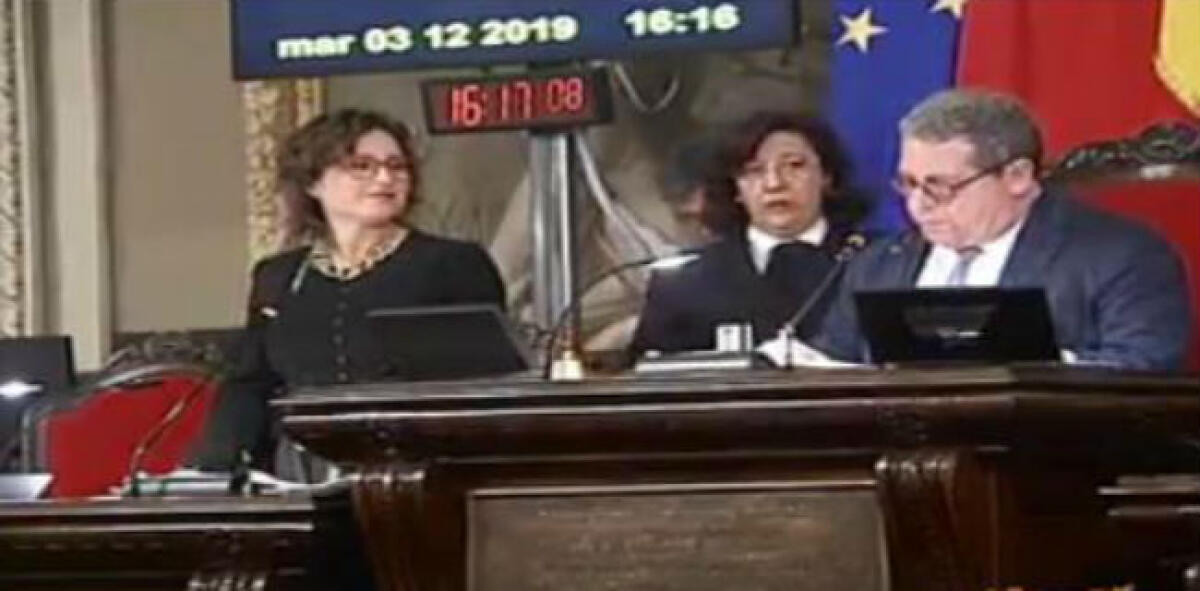 Damante giura all'Ars, l'ex assessore comunale è deputata regionale M5s - Ha giurato alla presenza di Miccichè