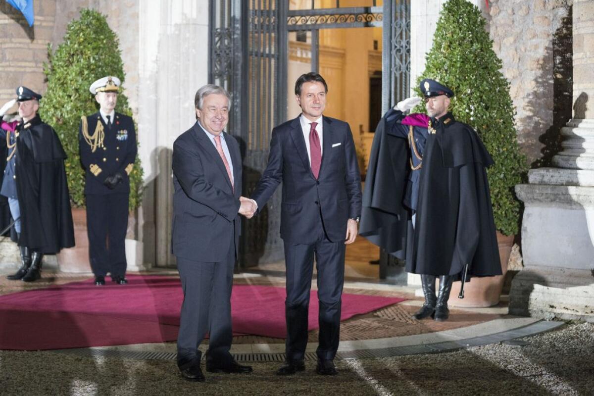 LIBIA, CONTE “PIENO SOSTEGNO ALL’ONU” -