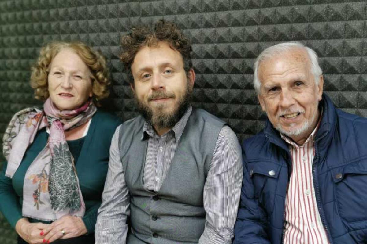 La gelesità al giudizio di Eschilo, ecco la commedia di Croci Attardi - Da sinistra: Liliana Nicosia, Croci Attardi (interpreta Eschilo), Biagio Pardo. 