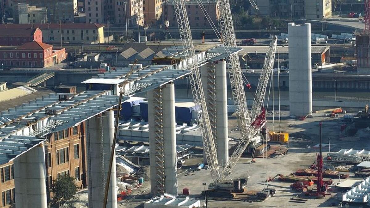 PONTE GENOVA, VARATO IL QUINTO IMPALCATO - 