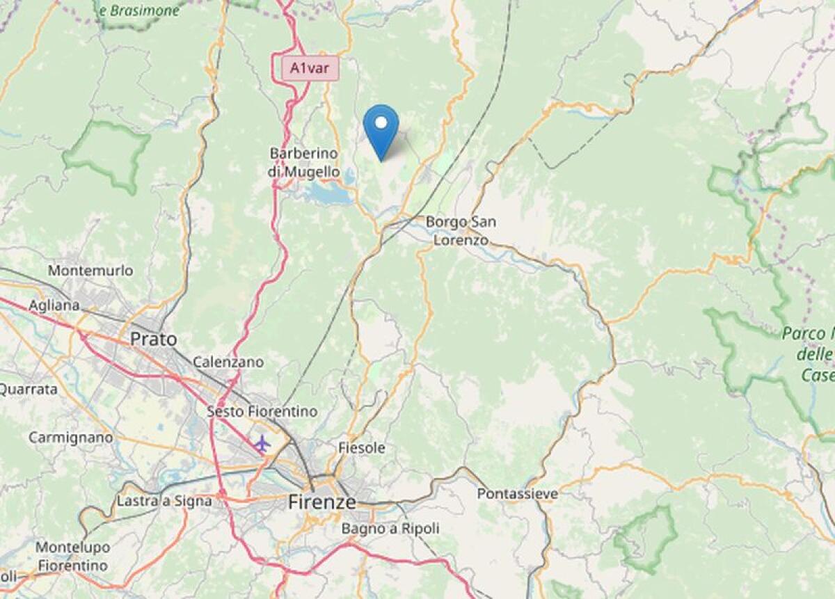 SCIAME SISMICO NEL FIORENTINO, SCOSSA 4.5 DI MAGNITUDO -